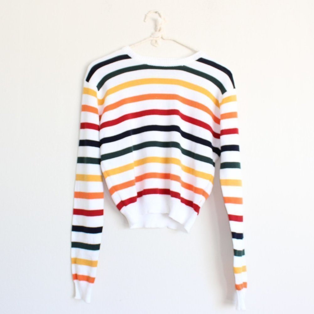 Brandy Melville Sweater Rainbow Striped
